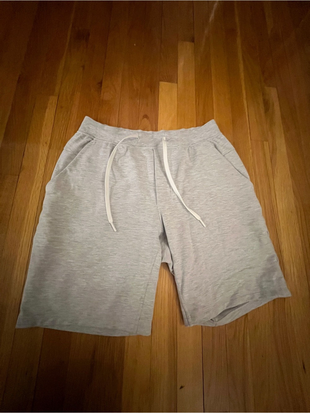 Lululemon city sweat Light Gray Men's Knit Drawstring Shorts size medium
